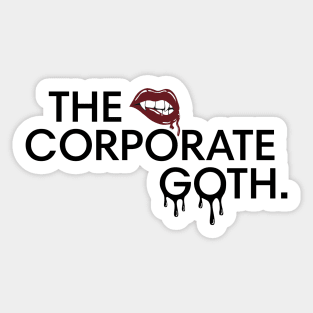 The Corporate Goth Logo Sticker